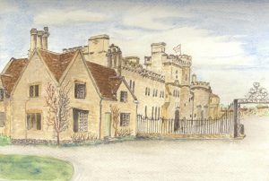 painting of Cirencester castle
