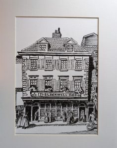 photo of a ink drawing